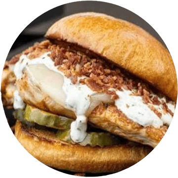 Chicken Bacon Ranch Burger